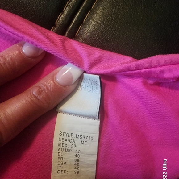 MONDAY SWIMWEAR PINK PALMA BIKINI BOTTOM - Picture 4 of 4